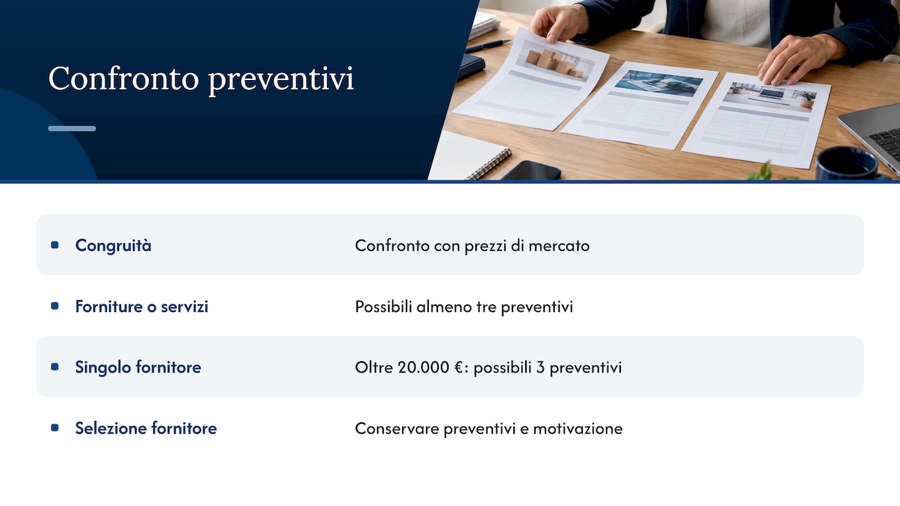 La congruità e il confronto tra preventivi