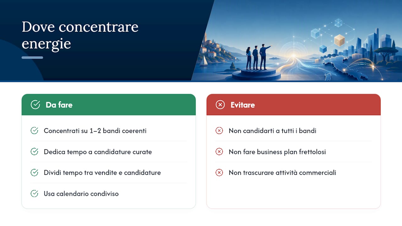 Prospettiva: dove concentrare davvero le energie — overview diagram